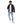Load image into Gallery viewer, Zipper Closure Quilted Pattern Jacket - Black