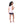 Load image into Gallery viewer, Cat Printed Top & Solid Shorts Pajama Set - Pink & Navy Blue