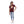 Load image into Gallery viewer, Printed Cat Slip On Rounded Neck Girls T-Shirt - Dark Red