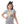 Load image into Gallery viewer, Cute Summer Round Neck Slip On Girls T-Shirt - Grey