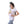 Load image into Gallery viewer, Elastic Sleeved Summer Cat Printed Girls T-Shirt - Lavender