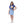 Load image into Gallery viewer, Regular Fit Slip On Printed Cat Girls T-Shirt - Royal Blue