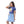 Load image into Gallery viewer, Regular Fit Slip On Printed Cat Girls T-Shirt - Royal Blue