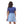 Load image into Gallery viewer, Regular Fit Slip On Printed Cat Girls T-Shirt - Royal Blue
