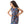 Load image into Gallery viewer, Multi-Printed Bow Girl Dress - Royal Blue