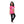 Load image into Gallery viewer, Plus-size Printed Ice-cream Pajama Set - Fuchsia & Black