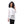 Load image into Gallery viewer, Self-patterned Blouse & Solid Top Set - White