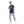 Load image into Gallery viewer, Printed Rounded Neck Slip On Summer T-Shirt - Navy