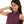 Load image into Gallery viewer, Sleeveless Eggplant Self Patterned Girls Shirt