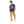 Load image into Gallery viewer, Heather & Printed "Tropical" Tee - Navy Blue