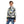 Load image into Gallery viewer, Self Pattern Long Sleeves Boys Hoodie - White, Grey & Blue