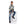 Load image into Gallery viewer, Self Pattern Long Sleeves Boys Hoodie - White, Grey & Blue