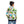Load image into Gallery viewer, Self Pattern Long Sleeves Boys Hoodie - White, Lime Green & Turquoise