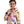 Load image into Gallery viewer, Self Pattern Long Sleeves Boys Hoodie - White, Orange & Fuchsia