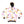 Load image into Gallery viewer, Self Pattern Long Sleeves Boys Hoodie - White, Orange & Fuchsia