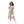 Load image into Gallery viewer, Short Sleeves Midi Dress with Floral Pattern_Grey