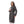 Load image into Gallery viewer, Black Patterned Long Cotton Robe
