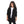 Load image into Gallery viewer, Press Button Closure Hoodie Neck Girls Jacket - Black