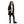 Load image into Gallery viewer, Press Button Closure Hoodie Neck Girls Jacket - Black