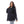 Load image into Gallery viewer, Navy Blue Fly Zipper Polyester Jacket
