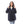 Load image into Gallery viewer, Navy Blue Fly Zipper Polyester Jacket
