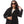 Load image into Gallery viewer, Polyester Buttoned Black Jacket With Pockets
