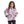 Load image into Gallery viewer, Slip On Self Pattern Girls Hoodie - Purple, Black & White