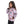 Load image into Gallery viewer, Slip On Self Pattern Girls Hoodie - Purple, Black & White