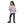 Load image into Gallery viewer, Slip On Self Pattern Girls Hoodie - Purple, Black & White