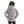 Load image into Gallery viewer, Slip On Self Pattern Girls Hoodie - Grey, Black & White