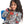 Load image into Gallery viewer, Slip On Self Pattern Girls Hoodie - Grey, Black & White
