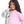 Load image into Gallery viewer, Regular Fit Multi-Pattern Girls Hoodie - Rose Pink, White, Yellow
