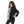 Load image into Gallery viewer, Regular Fit Multi-Pattern Girls Hoodie - Black, White, Pink