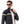 Load image into Gallery viewer, Fly Zipper Navy Blue Patterned Pullover