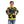 Load image into Gallery viewer, Black Printed Hoodie With Drawstrings