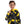 Load image into Gallery viewer, Black Printed Hoodie With Drawstrings