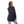 Load image into Gallery viewer, Animals Printed Slip On Navy Blue Polyester Hoodie
