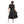 Load image into Gallery viewer, Floral Pattern Elastic Waist Dress - Black, Green & Pink