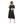 Load image into Gallery viewer, Floral Pattern Elastic Waist Dress - Black, Green & Pink