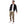 Load image into Gallery viewer, Black Buttoned Casual Winter Jacket With Leather Sleeves