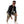 Load image into Gallery viewer, Black Buttoned Casual Winter Jacket With Leather Sleeves