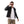 Load image into Gallery viewer, Black Buttoned Casual Winter Jacket With Leather Sleeves