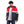 Load image into Gallery viewer, Zipper Closure Double Face Waterproof Jacket - Navy Blue, Red & White