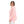 Load image into Gallery viewer, Self Pattern Side Adjustable Hoodie - Neon Pink & Beige