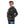 Load image into Gallery viewer, Self Pattern Long Sleeves Worm Boys Hoodie - Grey, White & Black
