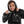 Load image into Gallery viewer, Self Pattern Long Sleeves Worm Boys Hoodie - Grey, White & Black