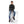 Load image into Gallery viewer, Self Pattern Long Sleeves Worm Boys Hoodie - Grey, White & Black