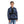 Load image into Gallery viewer, Self Pattern Long Sleeves Worm Boys Hoodie - Royal Blue, White & Black