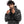 Load image into Gallery viewer, Self Pattern Long Sleeves Worm Hoodie - Grey, White & Black