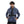 Load image into Gallery viewer, Self Pattern Long Sleeves Worm Hoodie - Royal Blue, White & Black